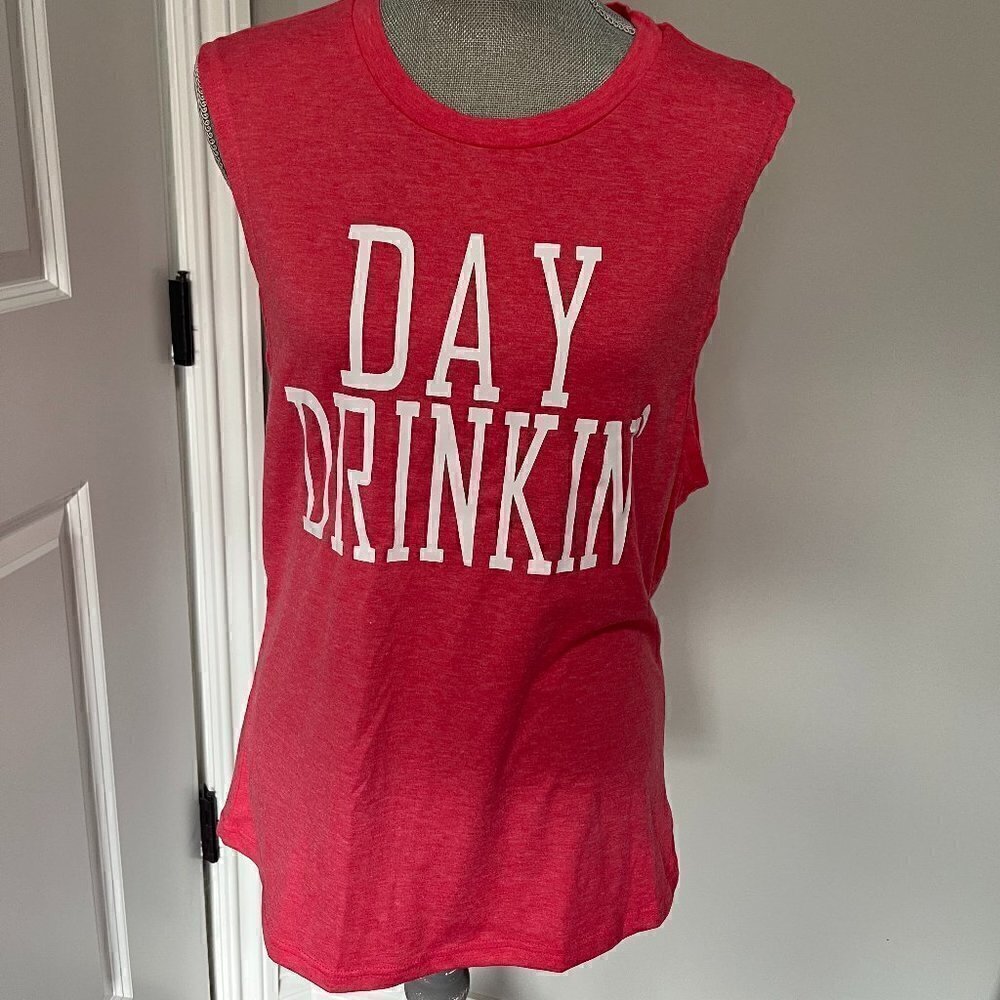 Women's "Day Drinkin" Top NWOT Size M - Picture 2 of 3